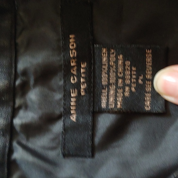 ANNE CARSON PETITE EMBROIDERED LINEN JACKET TOP - Picture 5 of 7